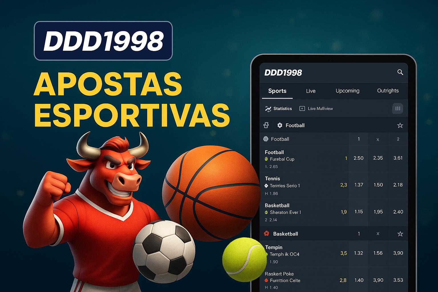 Apostas esportivas no cassino online DDD1998